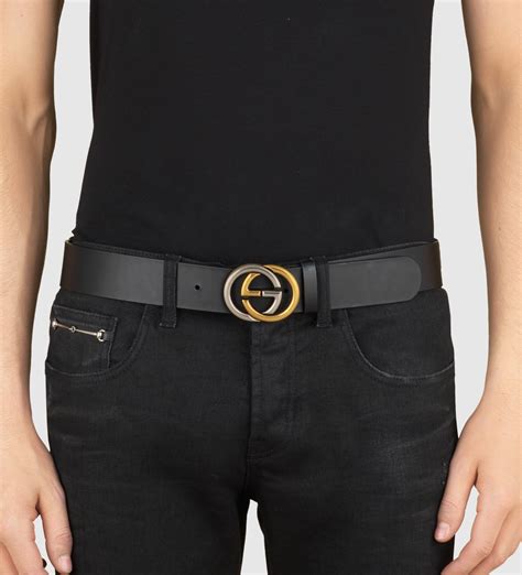 gucci interlocking belt